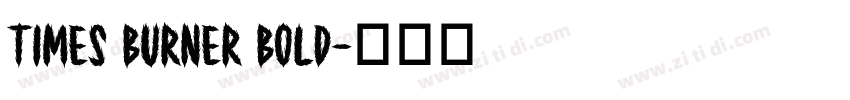 Times Burner bold字体转换